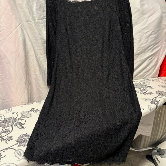 Adrianna Papell Black Lace Dress - Picture 4 of 8